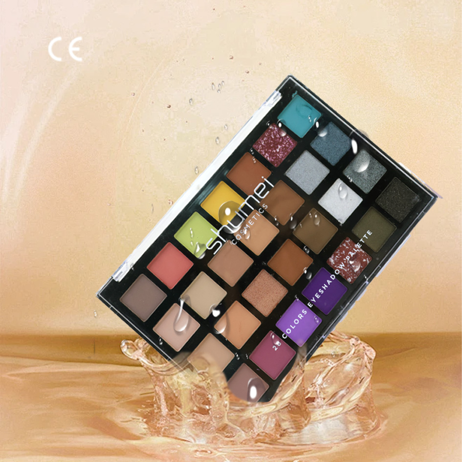 Wholesale Bronze Girl 28-Color Multichrome Eyeshadow Palette 28-Color Multichrome Eyeshadow Makeup Set with Metallic Finish